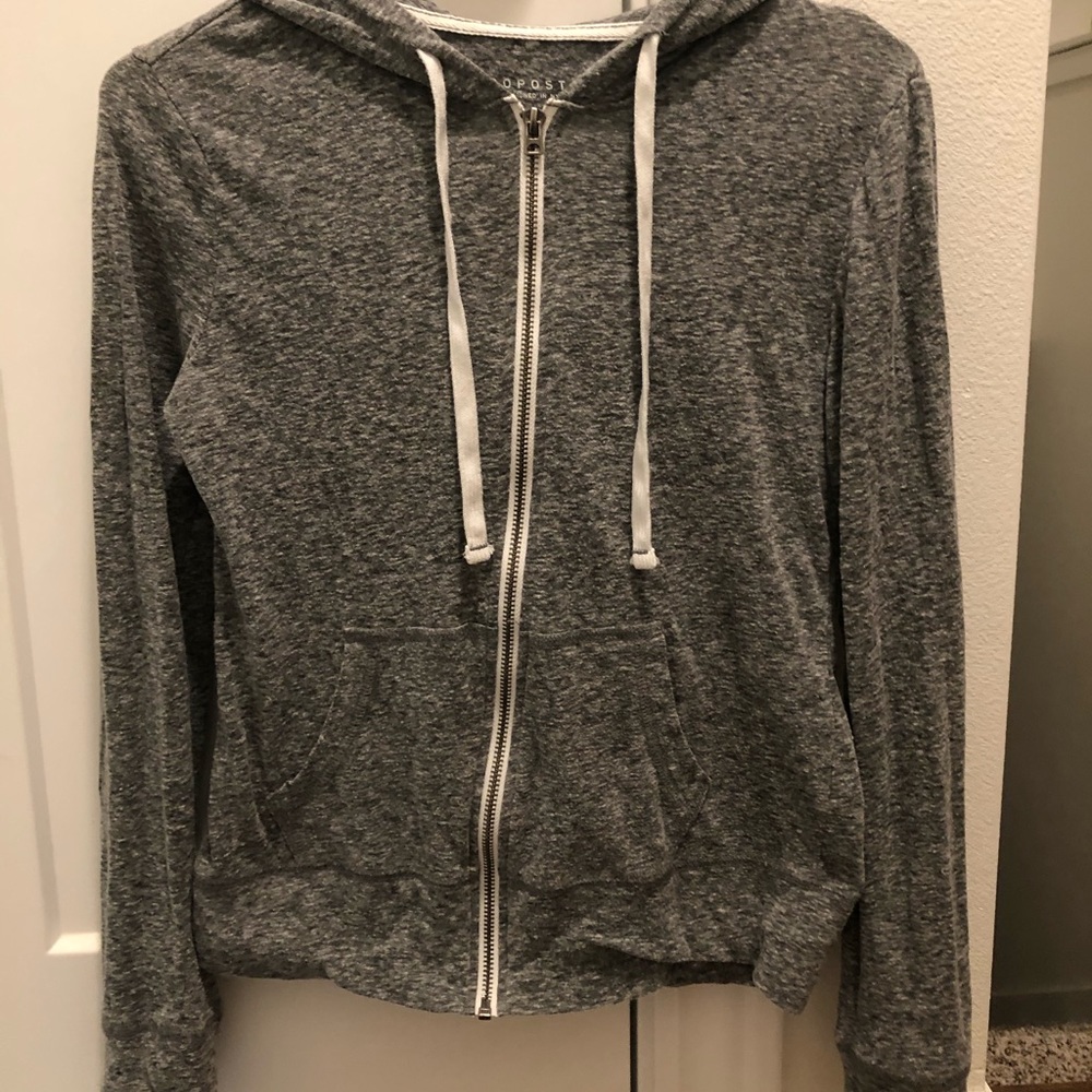 Gray Aeropostale zip up jacket